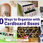 Image result for Cardboard Box DIY Organization Projects