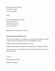 Image result for Bankruptcy Explanation Letter Sample