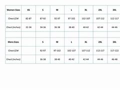 Image result for 2X Size Chart