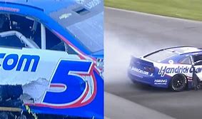 Image result for NASCAR Crash Kyle Larson Talladega