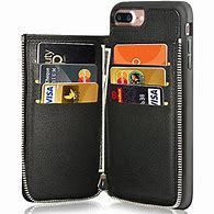 Image result for iPhone 7 Plus Leather Wallet Case with Wrist Strap