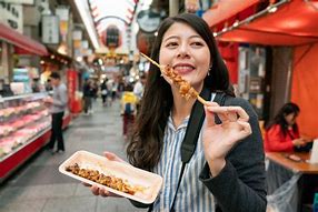 Image result for People Eating Street Food Japan