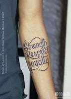 Image result for Strength Respect Loyalty Tattoo