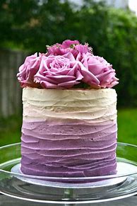 Image result for Elegant Purple Birthday Cake