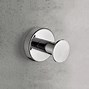 Image result for Brushed Chrome Bathroom Hooks