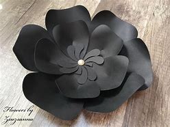 Image result for Black Paper Flowers