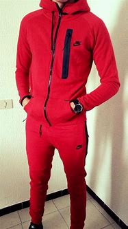 Image result for Nike Tech Fleece Red Tracksuit