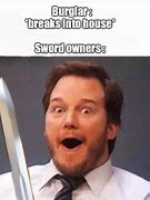 Image result for Guy Hiding Sword Meme