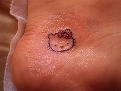 Image result for Hello Kitty Tattoo Black and White