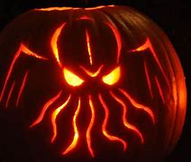 Image result for Cthulhu Pumpkin Stencil
