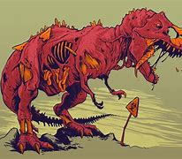 Image result for Zombie Dinosaur Drawings