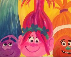 Image result for Trolls Movie Painting Ideas