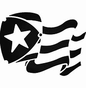 Image result for Black and White Puerto Rican Flag