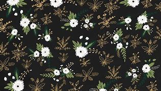 Image result for Black Floral Wallpaper