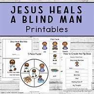 Image result for Jesus Heals Blind Man Activities
