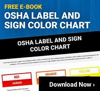 Image result for OSHA Label and Sign Color Chart