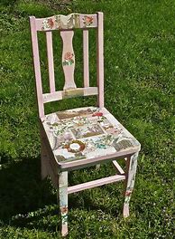 Image result for Vintage Decoupage Chairs