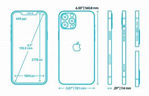 Image result for iPhone 12 Regular Dimensions
