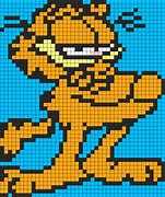 Image result for Garfield Pixel Art