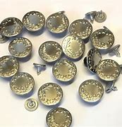 Image result for silver button for jean