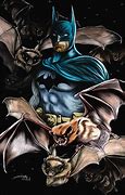Image result for Batman with Bats Flying Off Art
