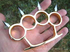 Image result for Spiked Brass Knuckles
