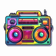 Image result for 80s Boombox PNG