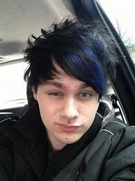 Image result for Michael Clifford Blue Hair