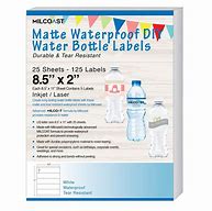 Image result for Water Bottle Label Size