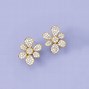 Image result for Diamond Flower Earrings