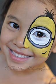 Image result for Crying Child with Minion Face Paint