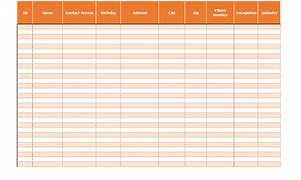 Image result for Free Customer Contact List Template