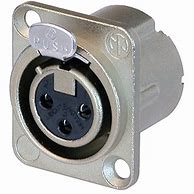 Image result for XLR Female Receptacle