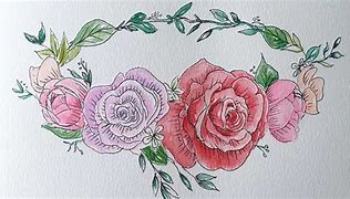 Image result for Flower Crown Drawing