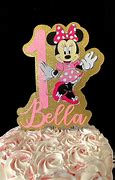 Image result for Minnie Mouse One Cake Topper