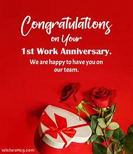 Image result for Happy 1st Work Anniversary Wishes