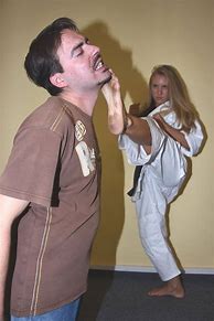 Image result for Barefoot Female Karate Kick to Face
