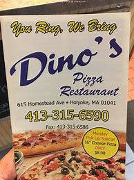 Image result for Dino's Pizza Menu