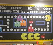 Image result for Pac Man Library Bulletin Board