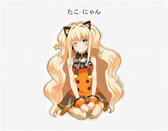 Image result for Orange Anime Cat Girl