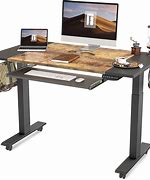 Image result for Height Adjustable Standing Desk with Keyboard Tray