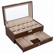 Image result for Temu Leather Watch and Jewelry Box