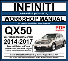 Image result for Infiniti QX50 AWD Repair Book