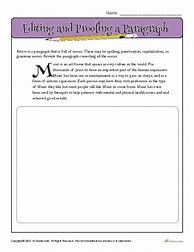 Image result for Paragraph Proofing and Editing Worksheet