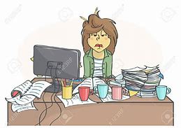 Image result for Overworked Office Worker Clip Art