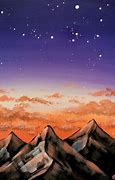 Image result for Sunset Night Time Painting