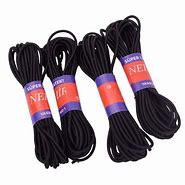 Image result for Black Round Elastic Cord