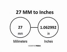 Image result for 27 mm to Inches
