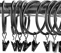 Image result for Curtain Rod Clip Rings
