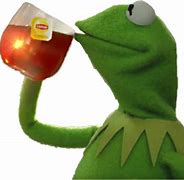 Image result for Kermit Sipping Tea PNG